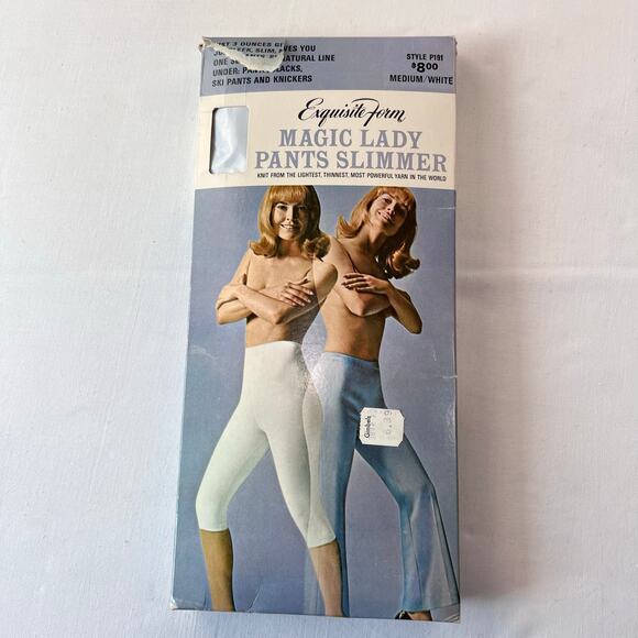Exquisite form Vintage MAGIC LADY PANTS SLIMMER Size Medium white Shapewear - Picture 1 of 8